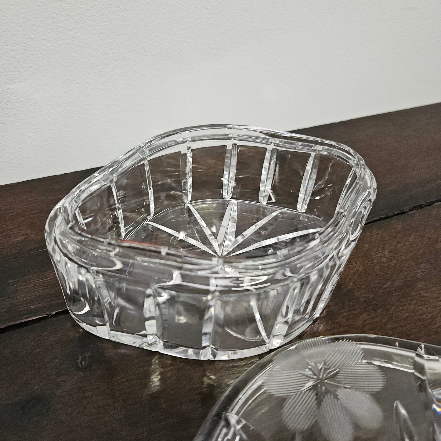 Vintage Crystal Lidded Box