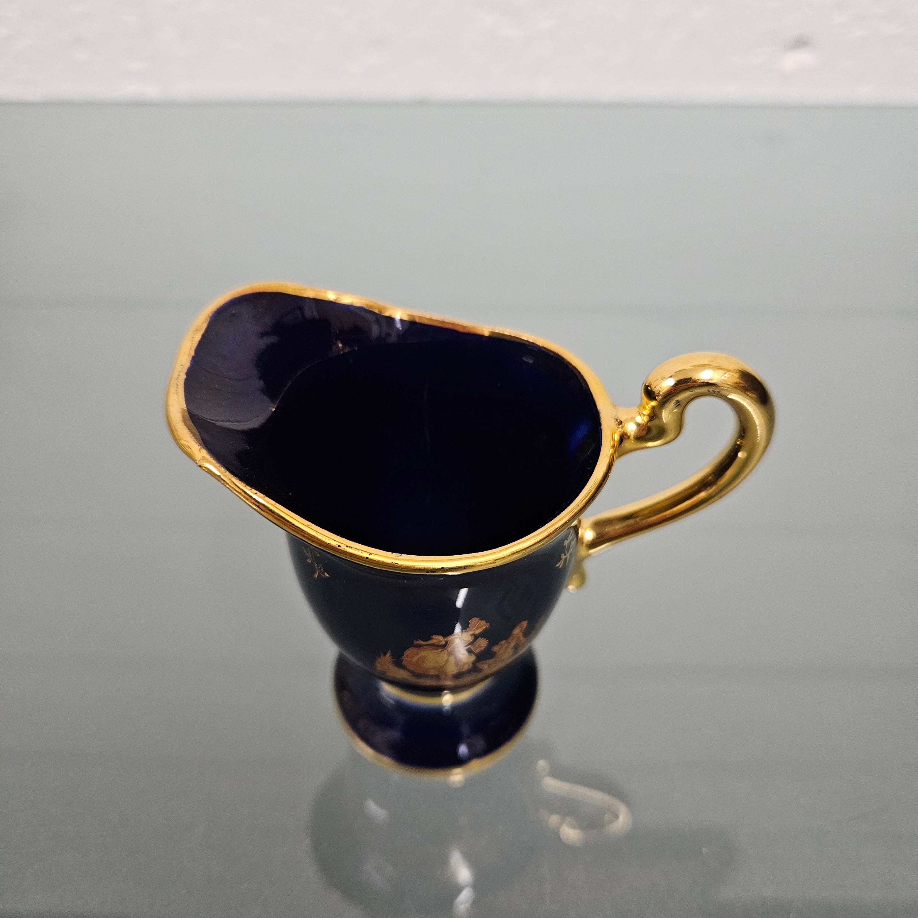 Small Cobalt Blue Limoge Jug | Antique & Vintage | Moonee Ponds Antiques | Australia Wide Delivery