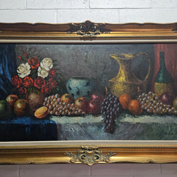 Sourced From France Oil on Canvas Still Life in Decorative Gilt Frame | Antique & Vintage | Moonee Ponds Antiques | Australia Wide Delivery