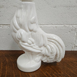 Italian Milk Glass 'Rooster' Decanter | Antique & Vintage | Moonee Ponds Antiques | Australia Wide Delivery
