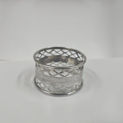 Pair Antique Sterling Silver Pierced Serviette Rings | Antique & Vintage | Moonee Ponds Antiques | Australia Wide Delivery