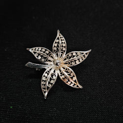 Vintage Sterling Silver 925 Filigree Flower Brooch | Antique & Vintage | Moonee Ponds Antiques | Australia Wide Delivery