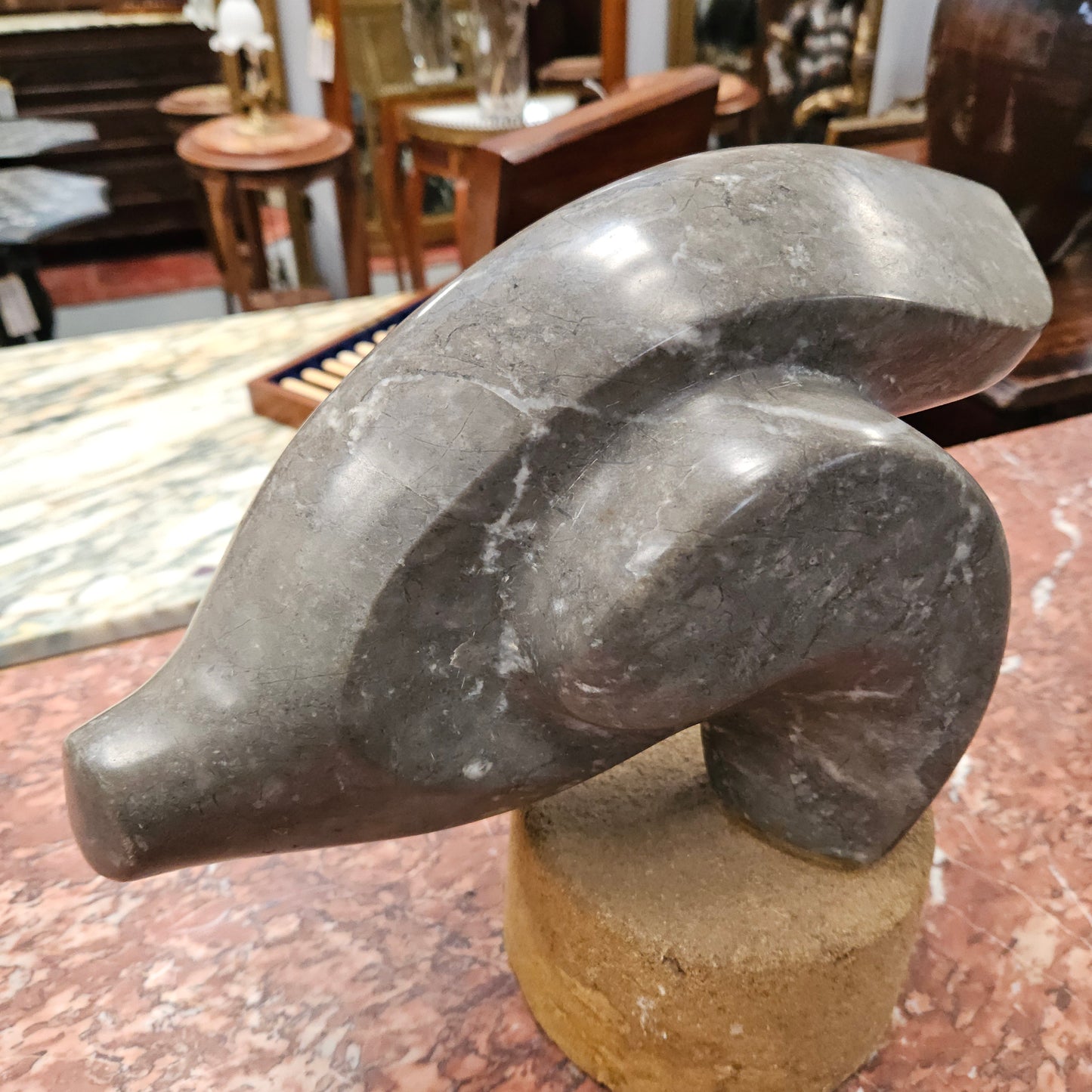 Mid Century Modern Stone Sculpture