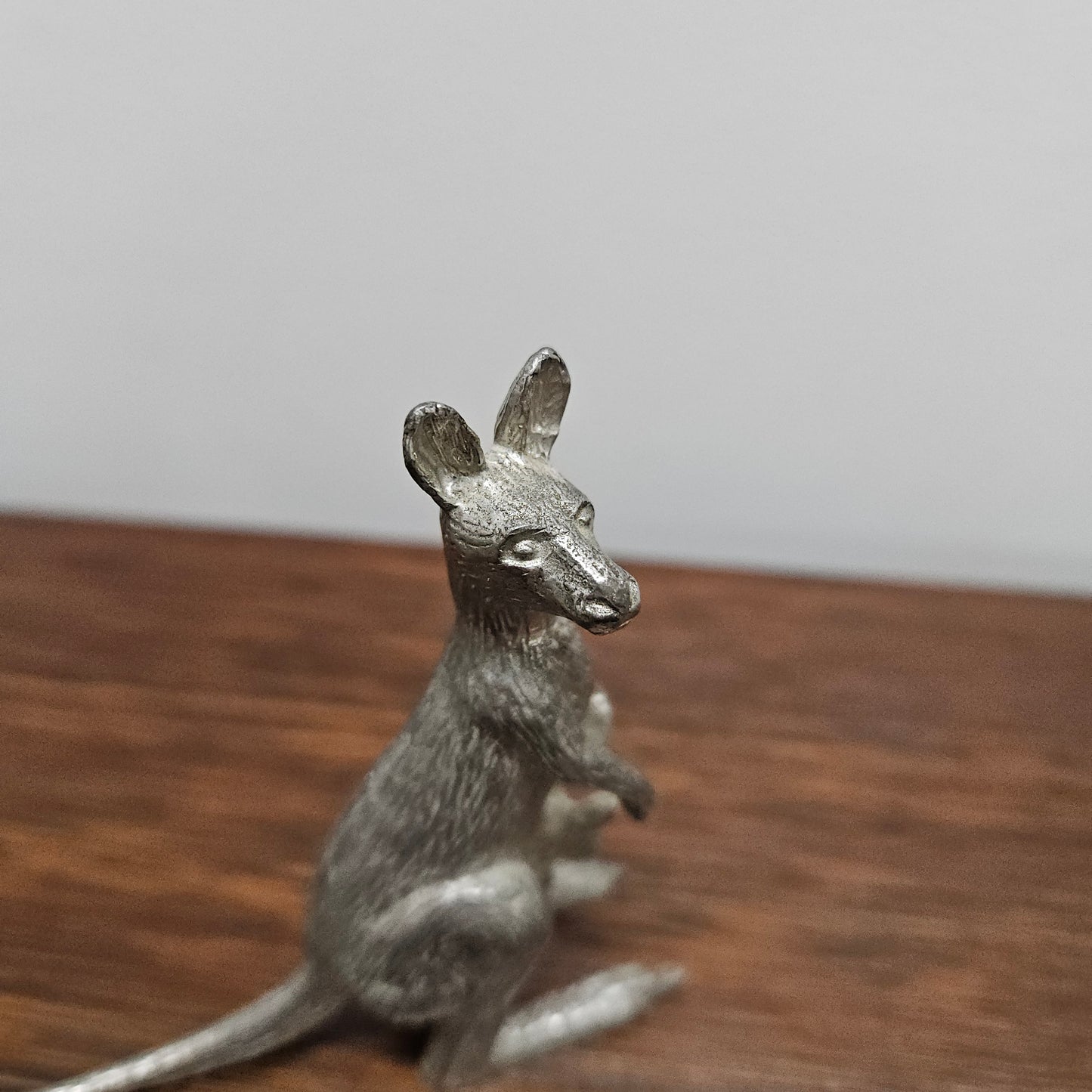 Fine Quality Vintage Pewter Kangaroo