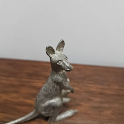 Fine Quality Vintage Pewter Kangaroo | Antique & Vintage | Moonee Ponds Antiques | Australia Wide Delivery