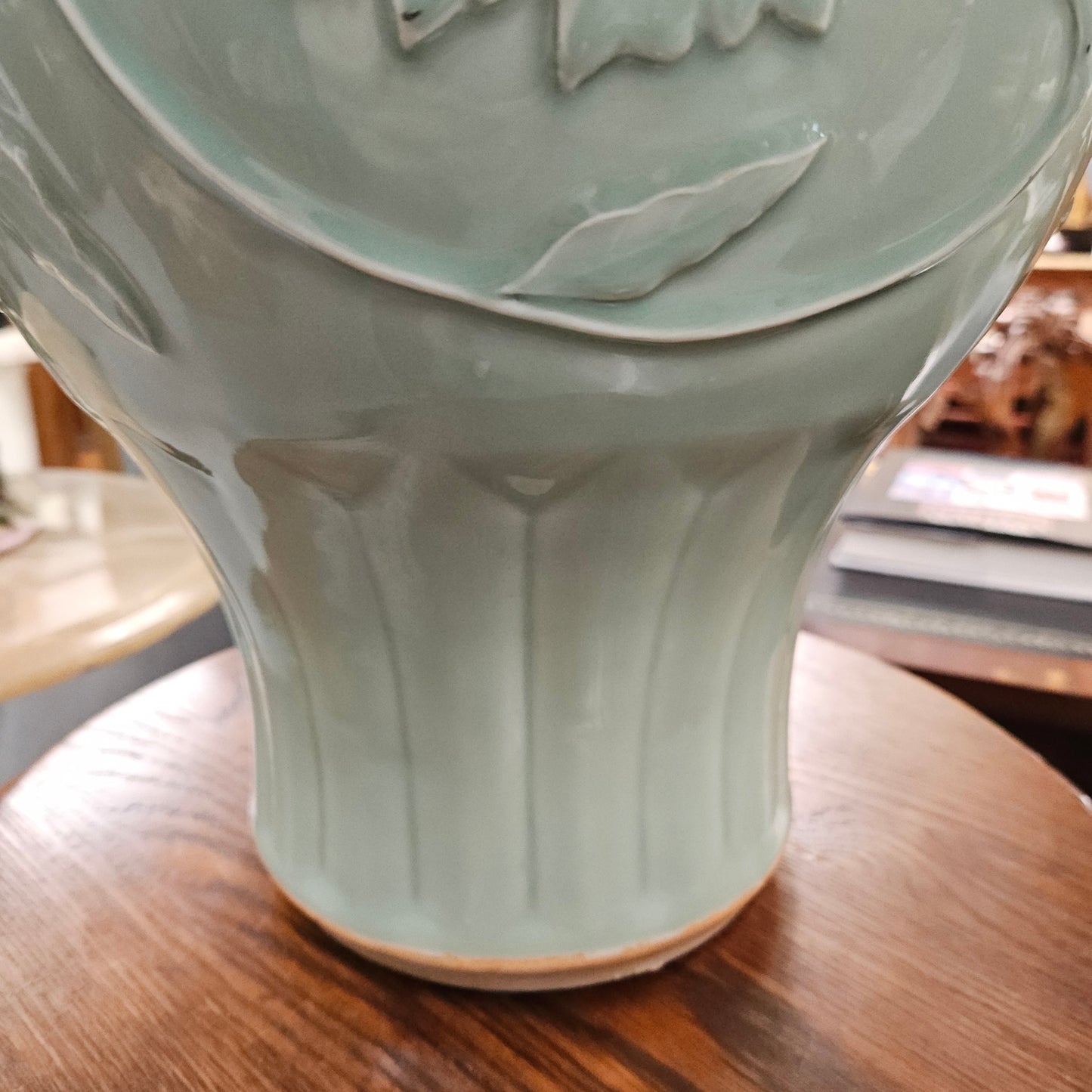 Vintage Large Celadon Vase