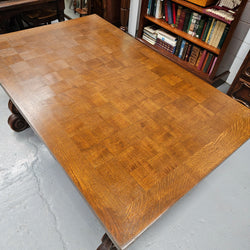 Beautiful French Oak Spanish Style Extension Dining Table | Antique & Vintage | Moonee Ponds Antiques | Australia Wide Delivery