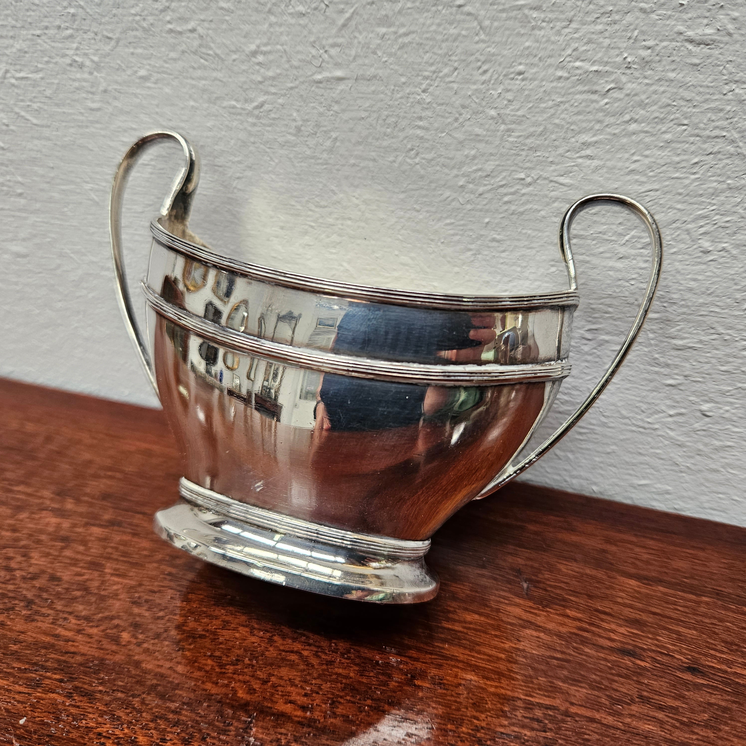 Art Deco Sterling Silver Birmingham Sugar & Creamer Set