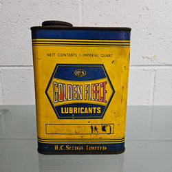 Vintage Golden Fleece "Lubricant" Tin | Antique & Vintage | Moonee Ponds Antiques | Australia Wide Delivery