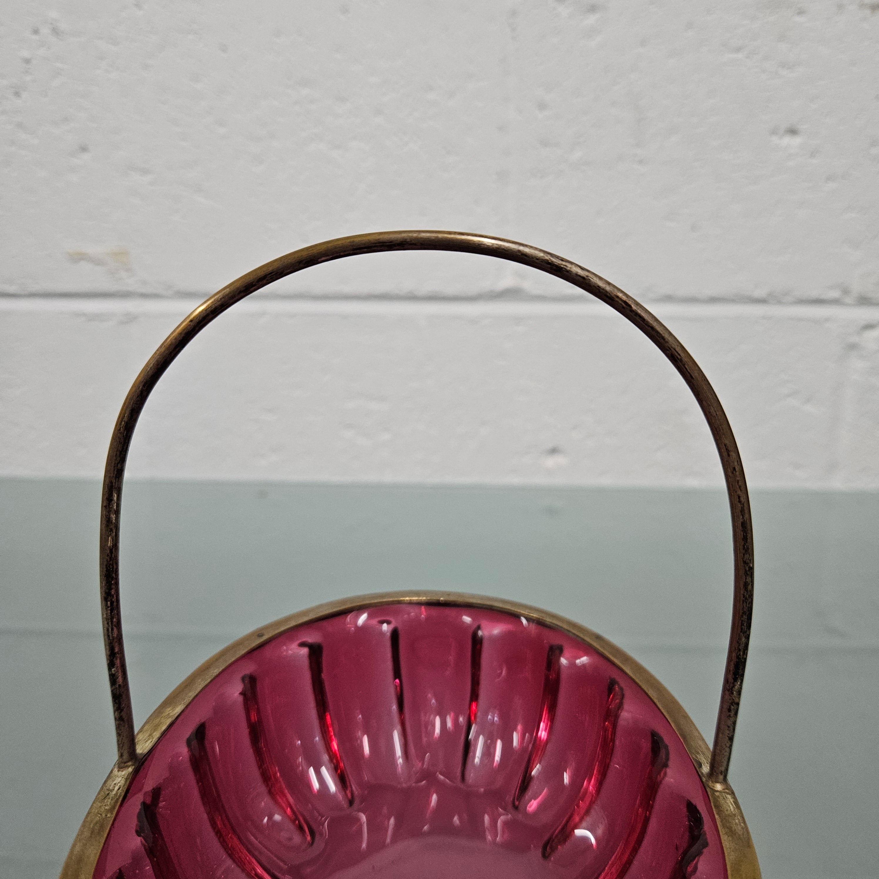 Antique Cranberry Glass Bon Bon Dish | Antique & Vintage | Moonee Ponds Antiques | Australia Wide Delivery