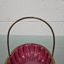 Antique Cranberry Glass Bon Bon Dish | Antique & Vintage | Moonee Ponds Antiques | Australia Wide Delivery