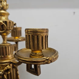 Impressive Louis XVl th Gilt Bronze Candleholder.  Circ 1780