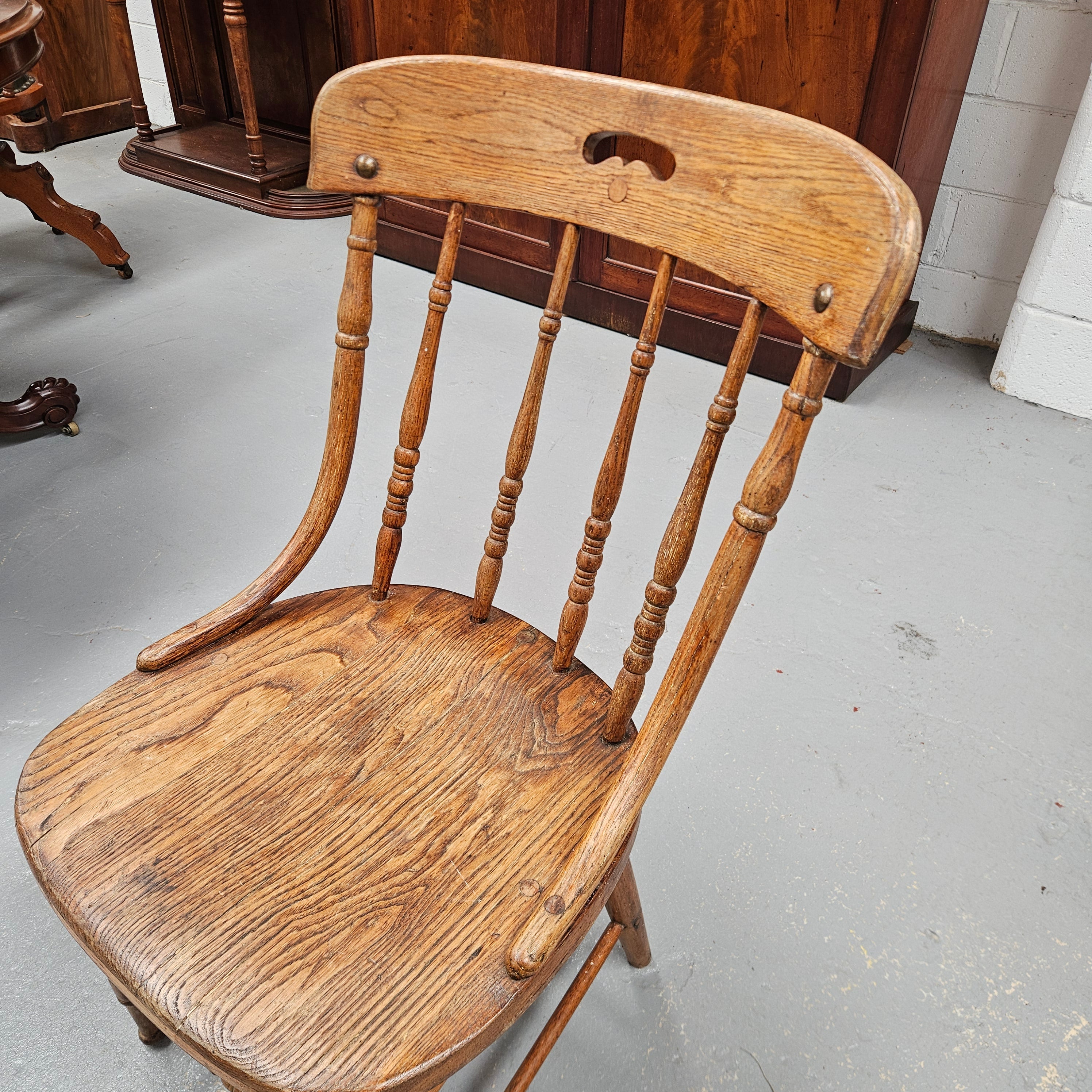 Vintage Oak Spindle Back Chair | Antique & Vintage | Moonee Ponds Antiques | Australia Wide Delivery