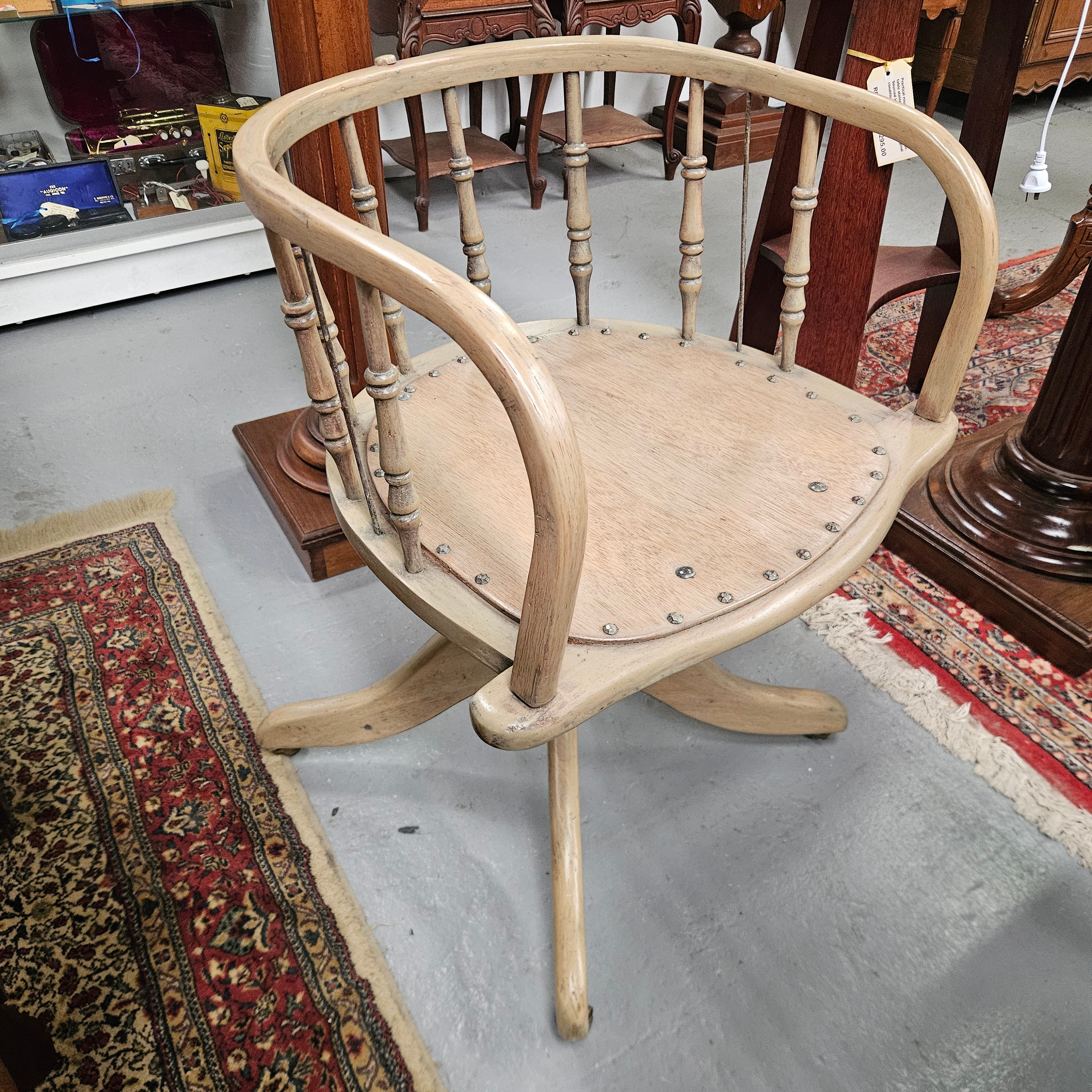 Vintage Captain's Desk Chair | Antique & Vintage | Moonee Ponds Antiques | Australia Wide