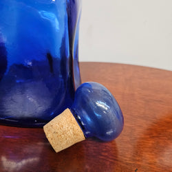 Vintage Mid Century Cobalt Blue Bottle/Decanter