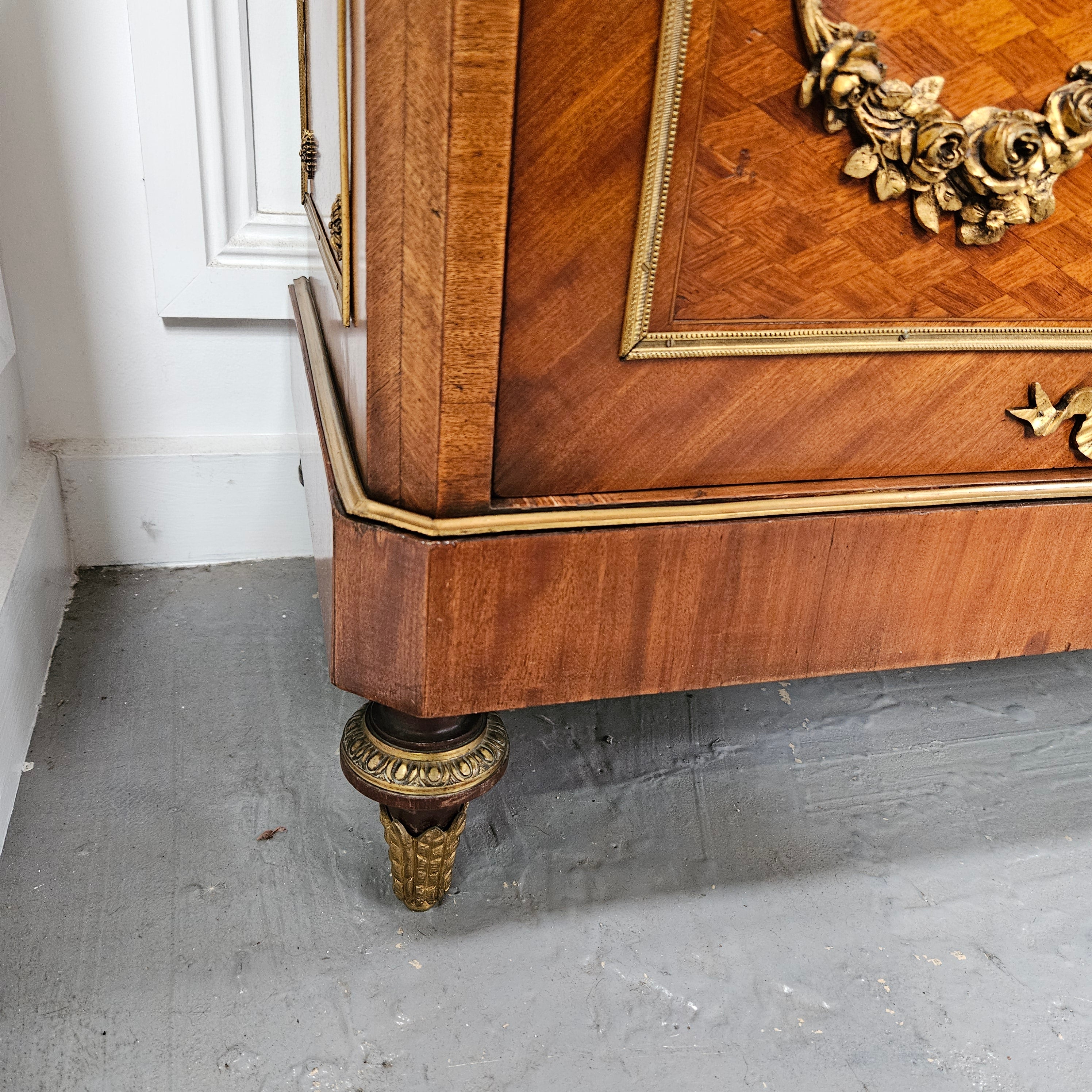 Stunning French Walnut Louis XVI Style Vitrine | Antique & Vintage | Moonee Ponds Antiques | Australia Wide Delivery