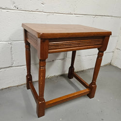 Set of Three Oak Side Tables | Antique & Vintage | Moonee Ponds Antiques | Australia Wide Delivery