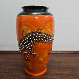 Vintage Satsuma Hand Painted Vase