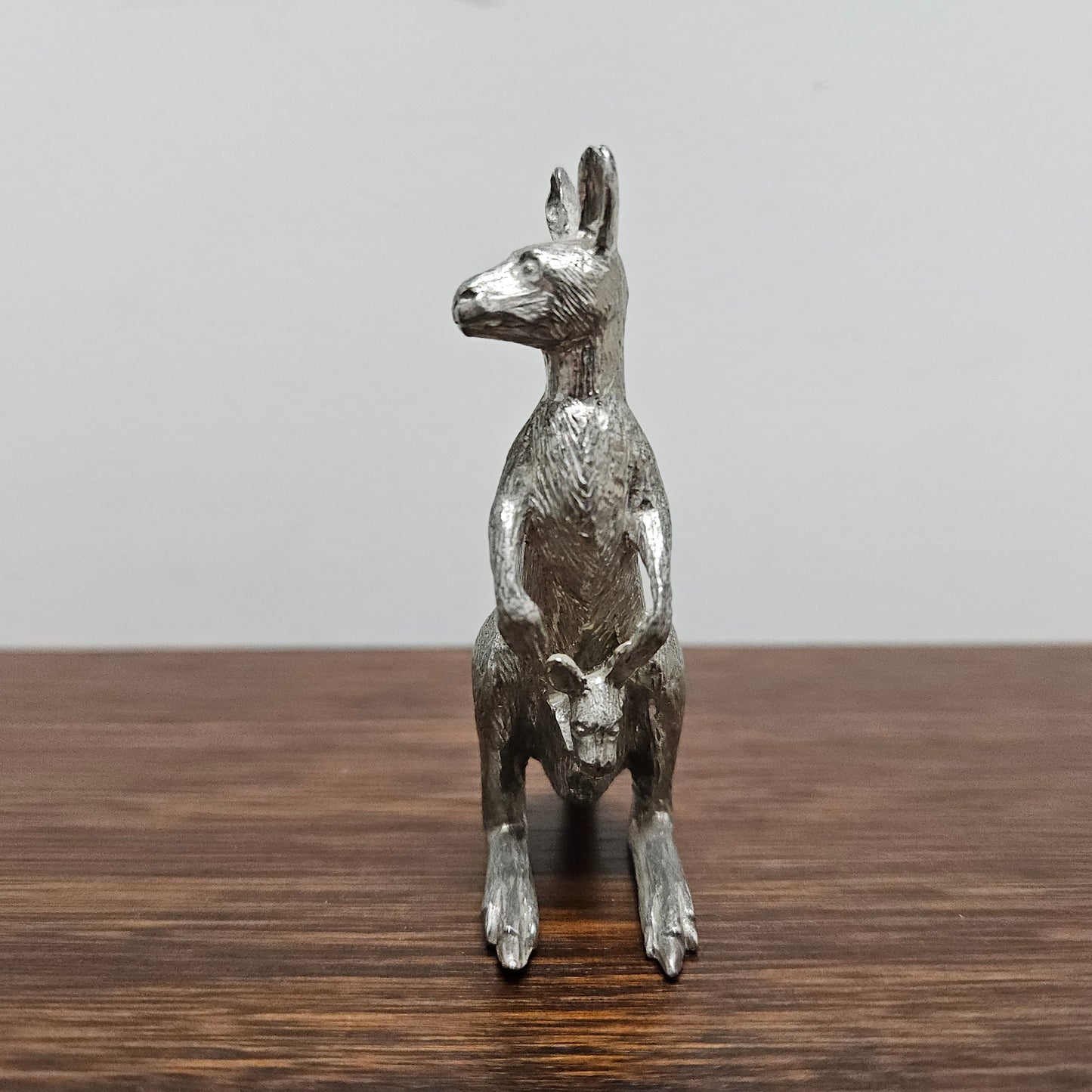 Fine Quality Vintage Pewter Kangaroo