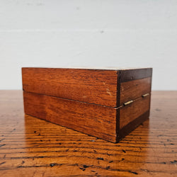 Antique Mahogany & Rosewood & Ivory Inlaid Cribbage Box | Antique & Vintage | Moonee Ponds Antiques | Australia Wide Delivery