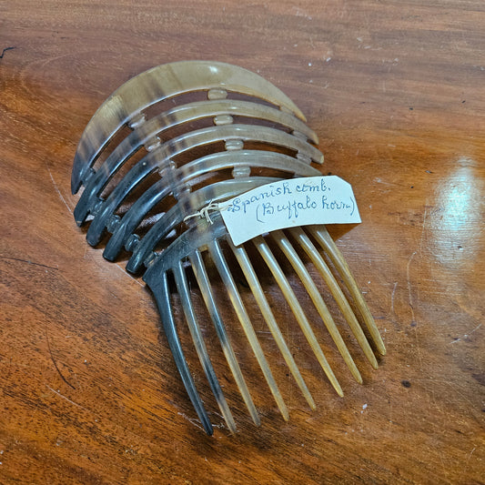 Edwardian Spanish Comb Buffalo Horn Comb