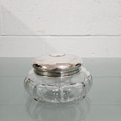 Antique Cut Glass & Sterling Silver Lid Dressing Table Bowl | Antique & Vintage | Moonee Ponds Antiques | Australia Wide Delivery