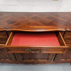 Louis XV Style Walnut Sideboard With Three Drawers & Three Doors | Antique & Vintage | Moonee Ponds Antiques | Australia Wide Delivery