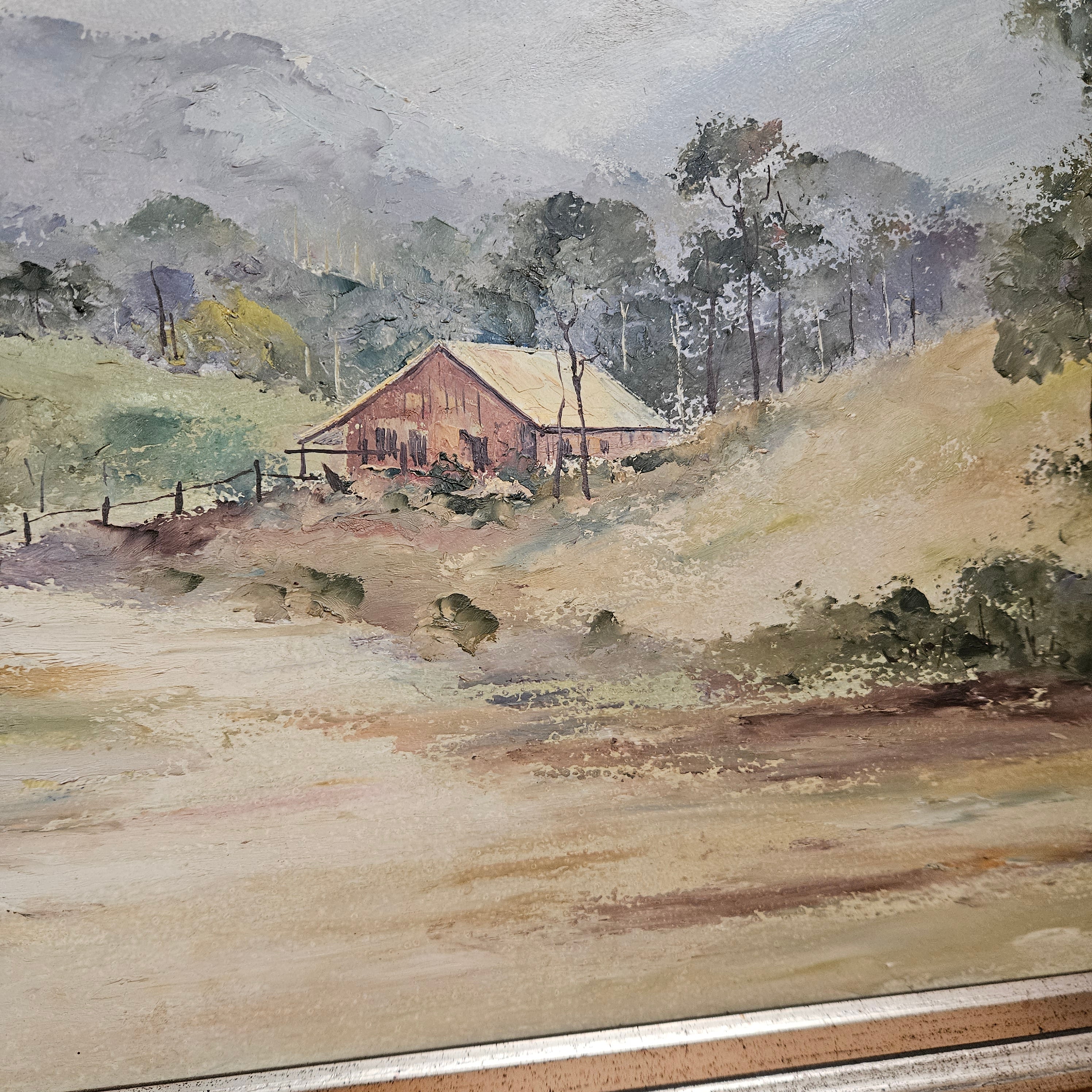 Australian Signed Simpson Oil on Board Framed Painting | Antique & Vintage | Moonee Ponds Antiques | Australia Wide