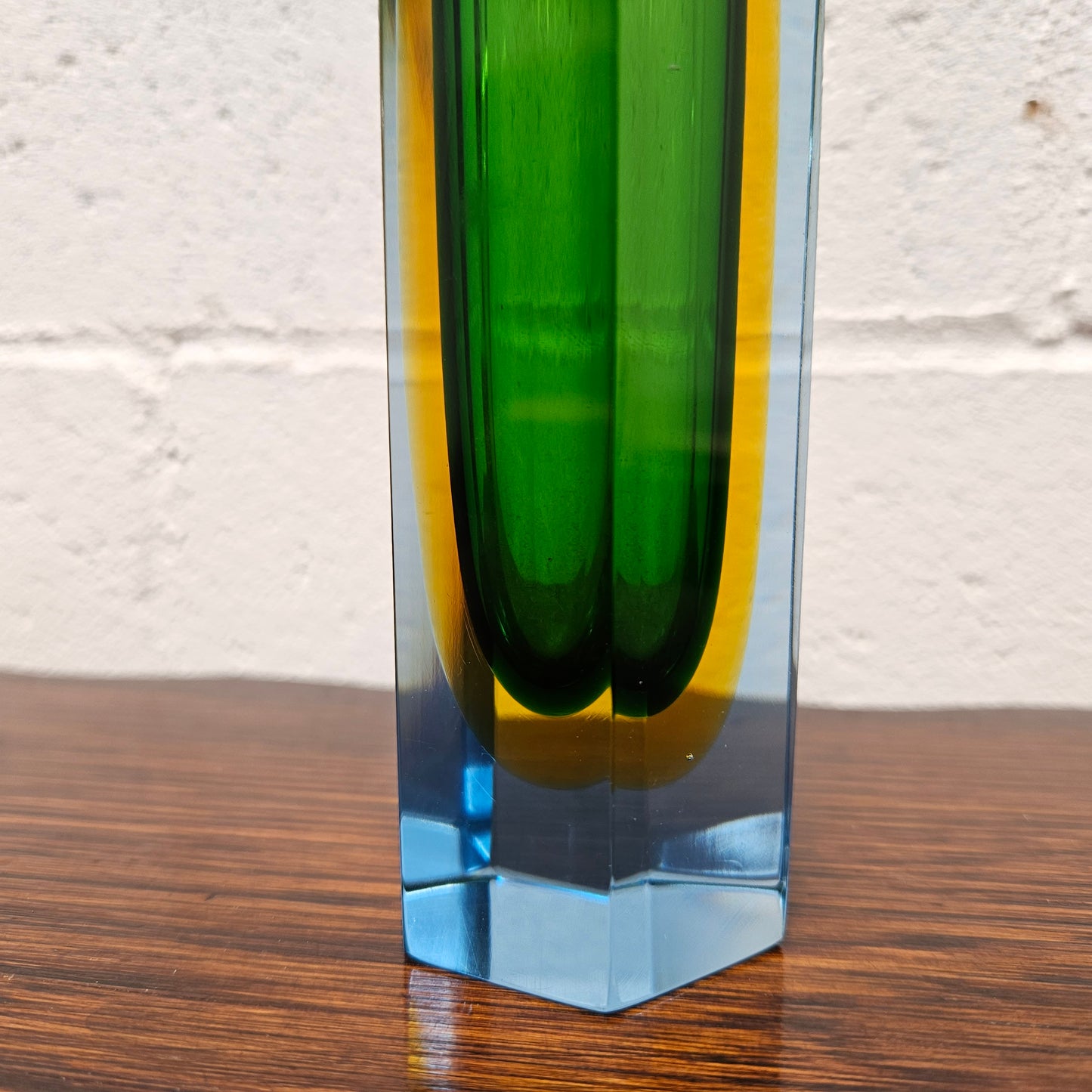 Mid Century Murano Block Vase