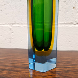 Mid Century Murano Block Vase | Antique & Vintage | Moonee Ponds Antiques | Australia Wide Delivery