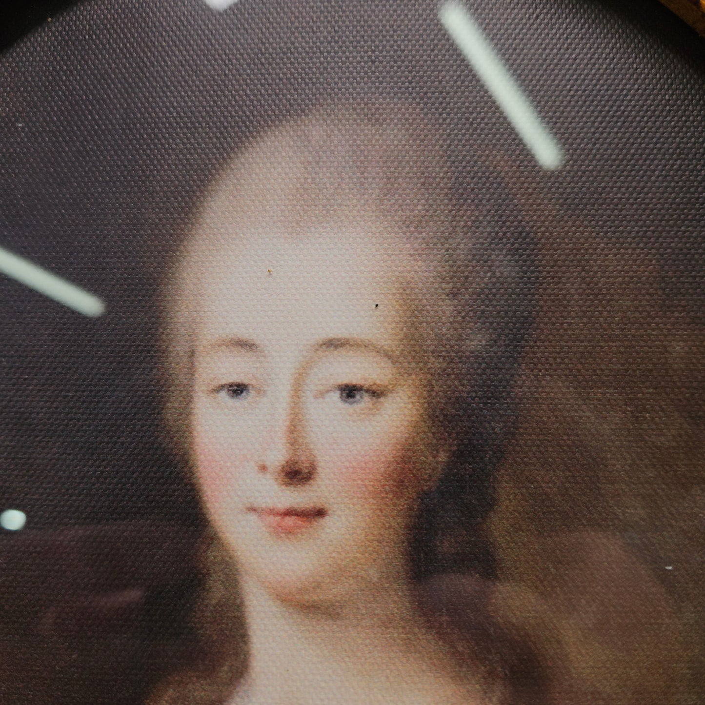 Oval Decorative Framed Period Print