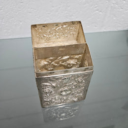 Decorative Vintage Asian Silver Trinket Box