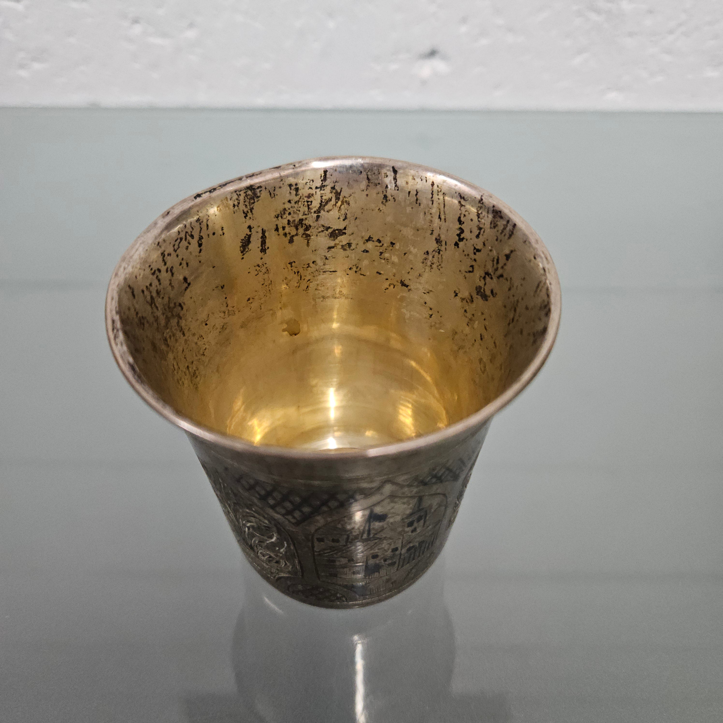 Russian Silver Niello Cup BC1874 | Antique & Vintage | Moonee Ponds Antiques | Australia Wide Delivery