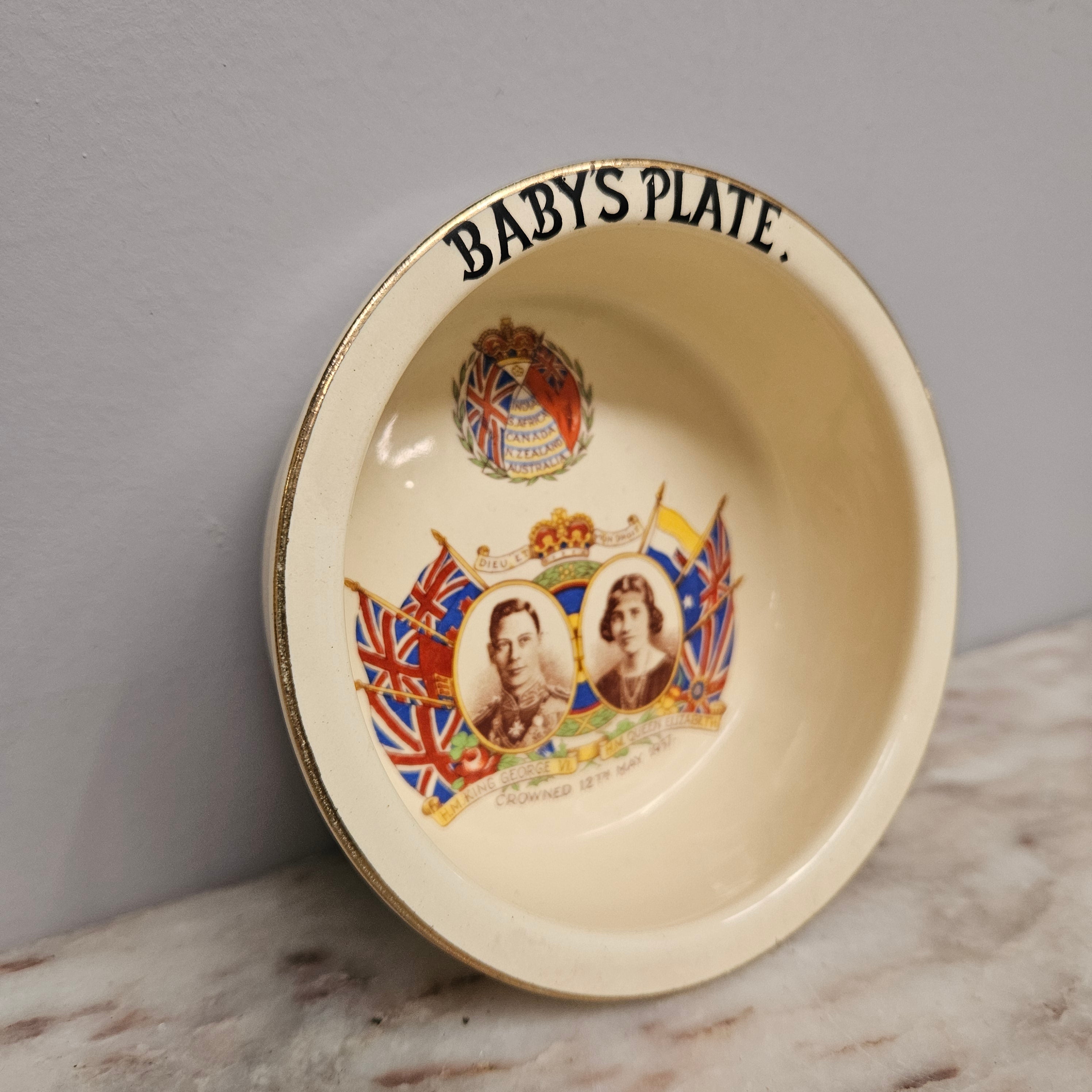 Vintage Empire Works China Commemorative Baby's Bowl | Antique & Vintage | Moonee Ponds Antiques | Australia Wide Delivery