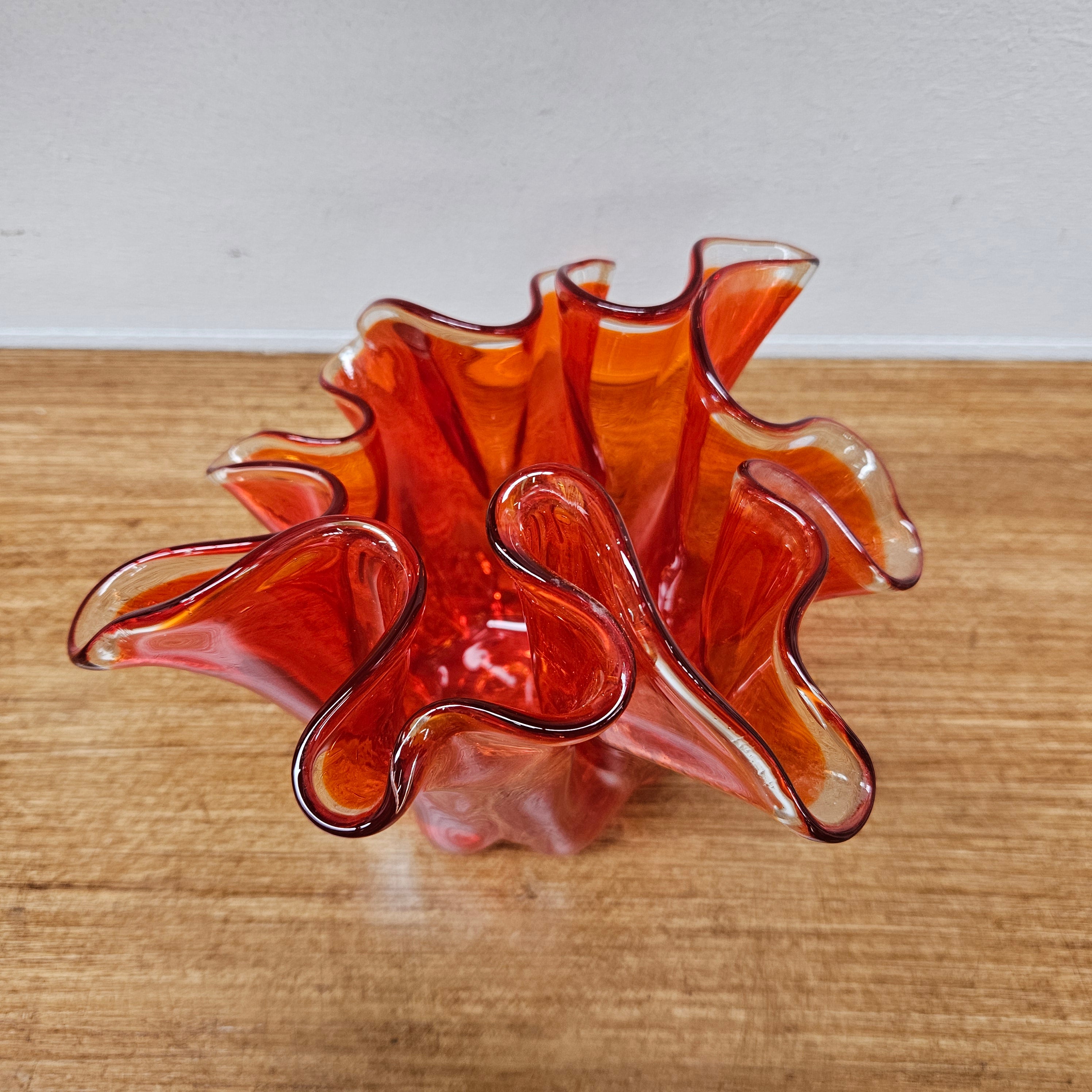 Mid Century Amberina Art Glass Vase | Antique & Vintage | Moonee Ponds Antiques | Australia Wide Delivery