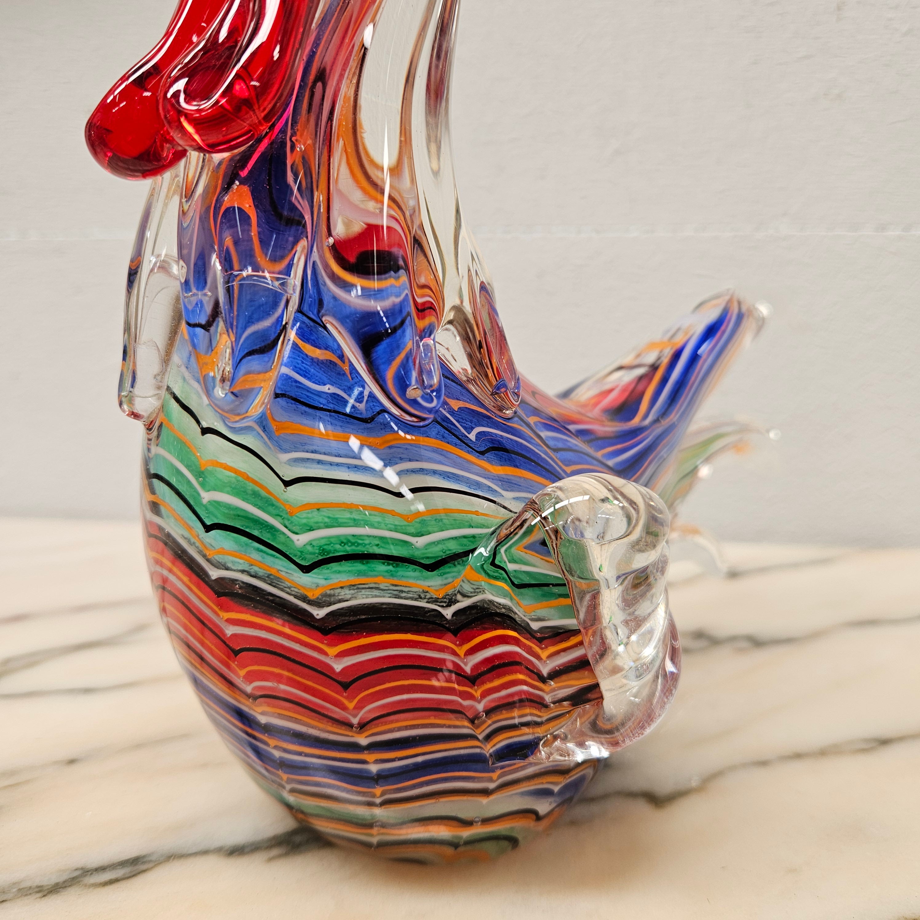 Vintage Art Glass Rooster | Antique & Vintage | Moonee Ponds Antiques | Australia Wide