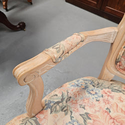 Vintage Whitewash Provincial Style Armchair | Antique & Vintage | Moonee Ponds Antiques | Australia Wide Delivery