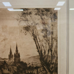 Signed Aquatint Etching Sunrise by Henry Van Raalte | Antique & Vintage | Moonee Ponds Antiques | Australia Wide Delivery