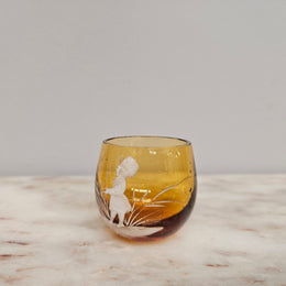 Vintage Mary Gregory Salt