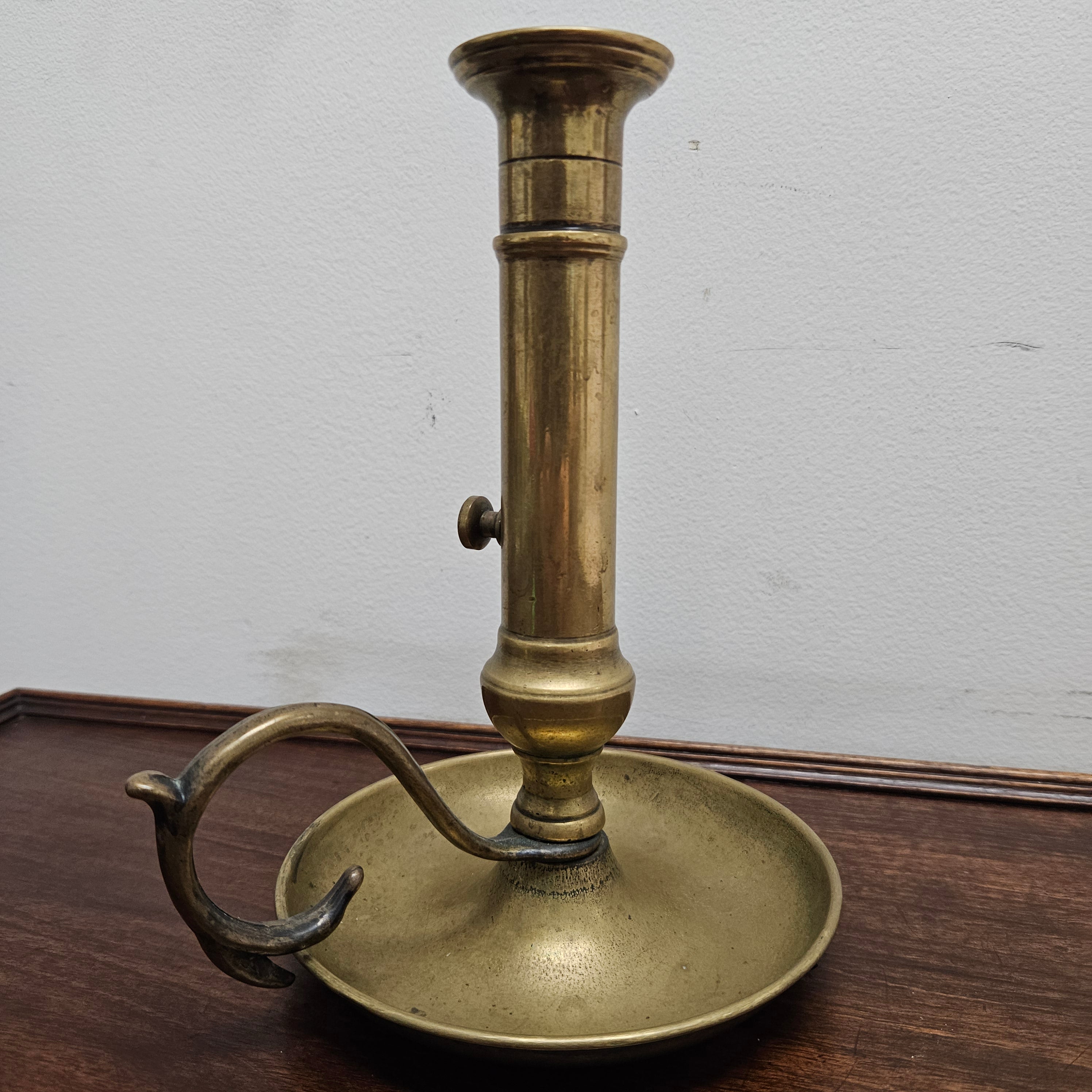 Antique Chamberstick Brass Candle Holder | Antique & Vintage | Moonee Ponds Antiques | Australia Wide Delivery