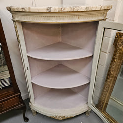 Louis XVI Style Signed Paris Marble Top Corner Cabinet | Antique & Vintage | Moonee Ponds Antiques | Australia Wide Delivery
