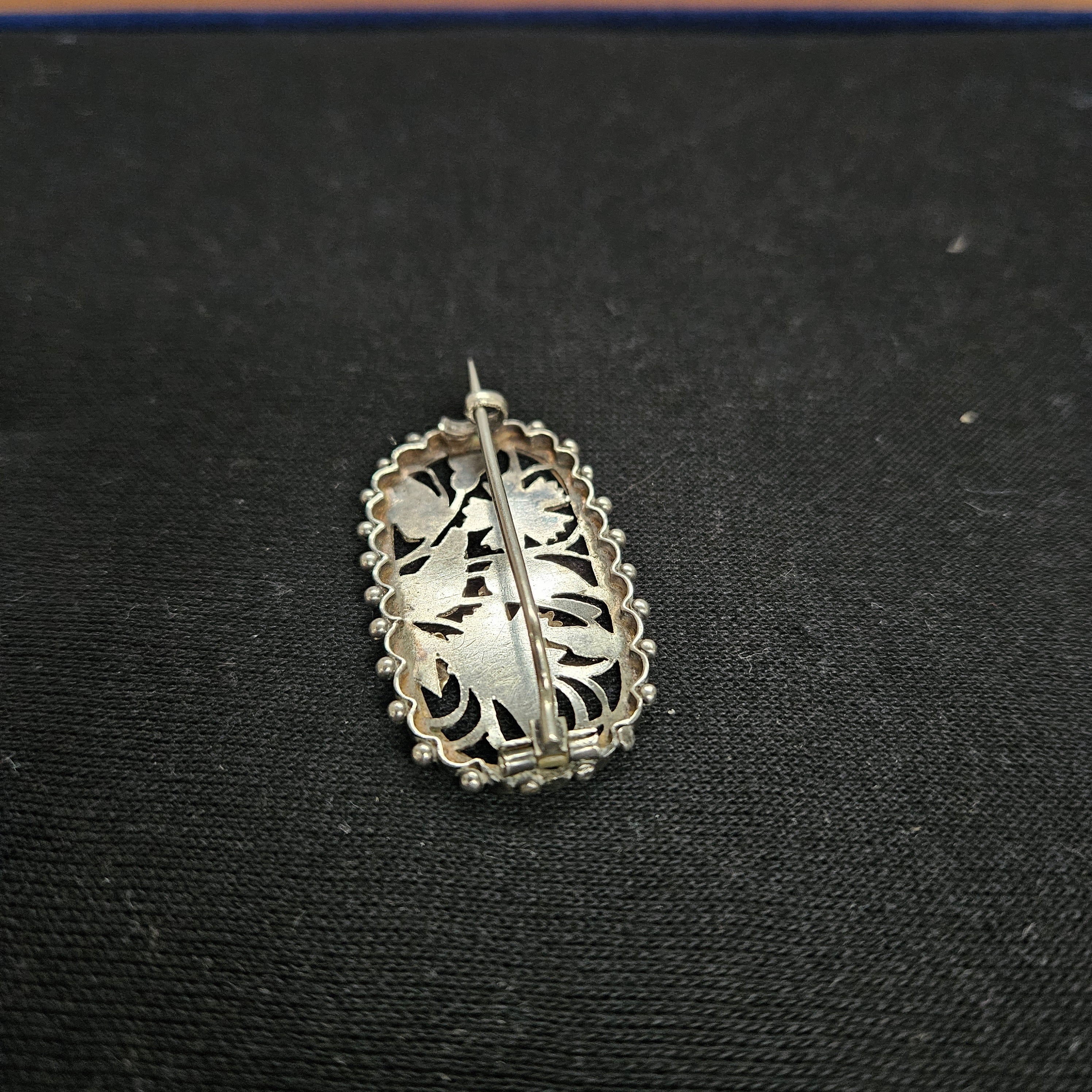 Victorian Silver & Gold Applique Aesthetic Movement Brooch | Antique & Vintage | Moonee Ponds Antiques | Australia Wide Delivery