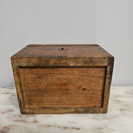 French Walnut Trinket Box & Key