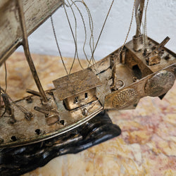 Miniature Vermeil Silver Chinese Sailing Ship | Antique & Vintage | Moonee Ponds Antiques | Australia Wide Delivery