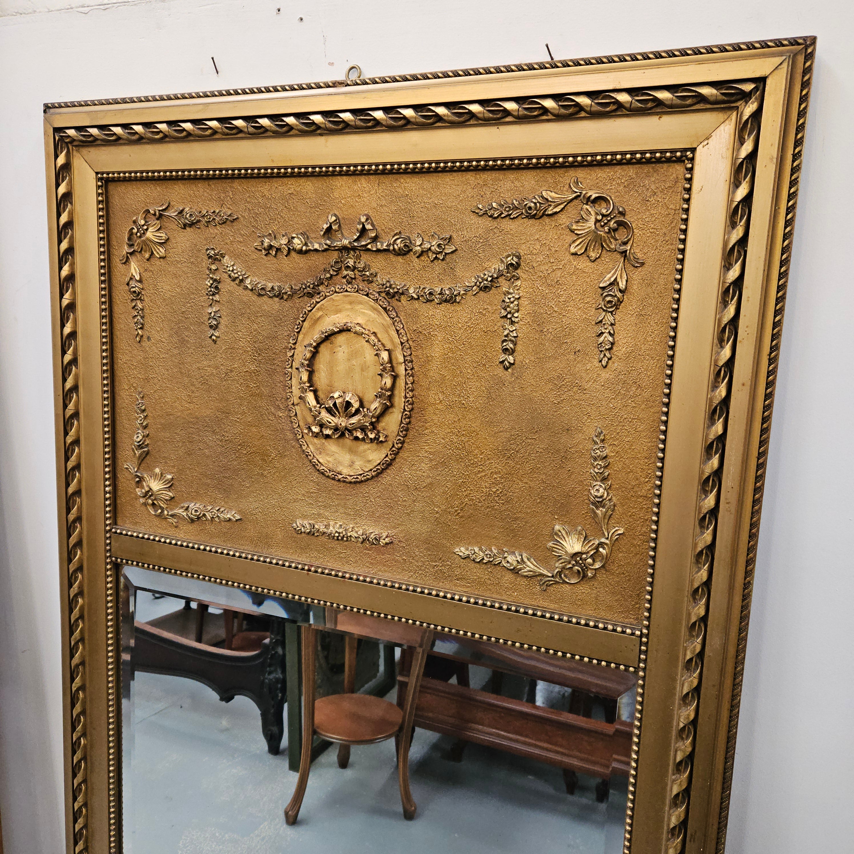 19th Century Louis XVI Style Trumeau Mirror | Antique & Vintage | Moonee Ponds Antiques | Australia Wide Delivery