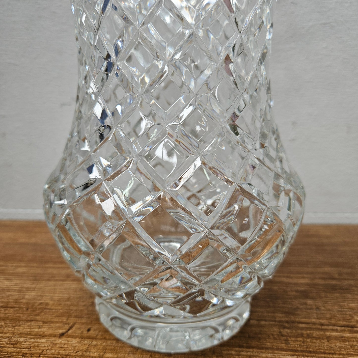 Large Vintage Crystal Vase