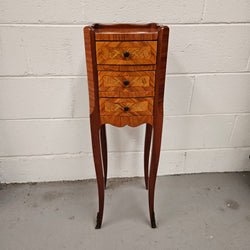 Petite Marquetry Inlaid Louis XV Style Lamp Table | Antique & Vintage | Moonee Ponds Antiques | Australia Wide Delivery