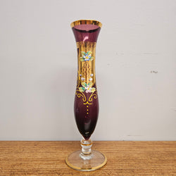 Amethyst Gilt & Enamel Vase | Antique & Vintage | Moonee Ponds Antiques | Australia Wide Delivery