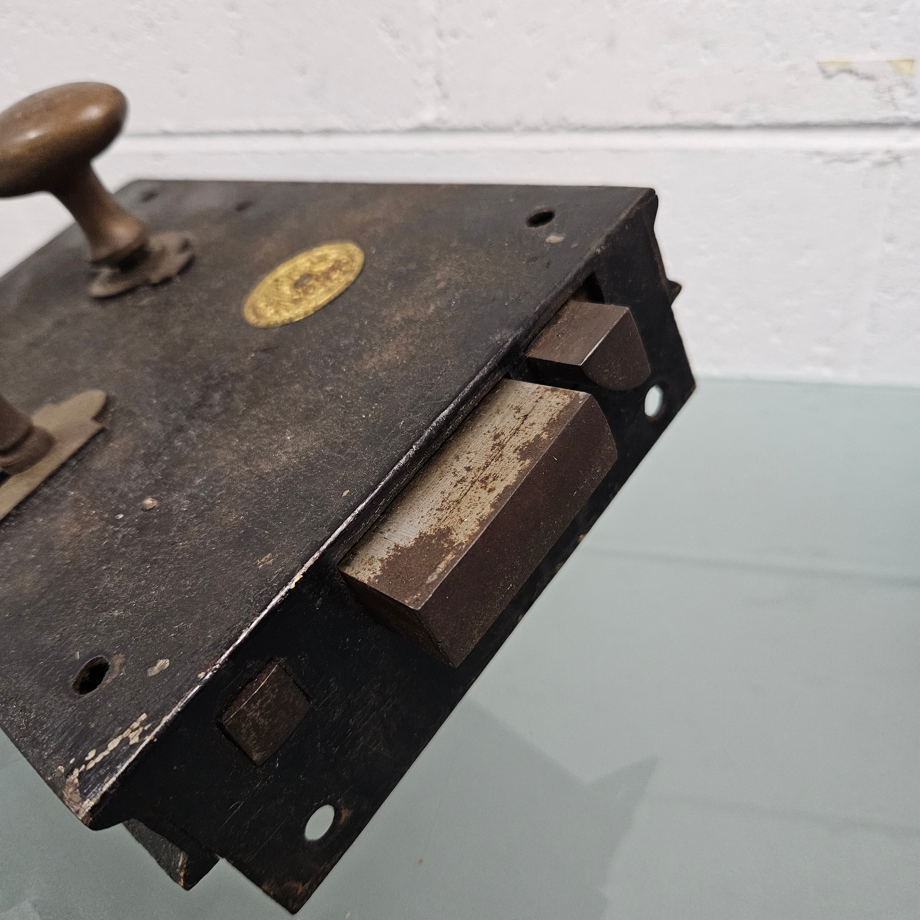 Antique Door Lock With Key | Antique & Vintage | Moonee Ponds Antiques | Australia Wide Delivery