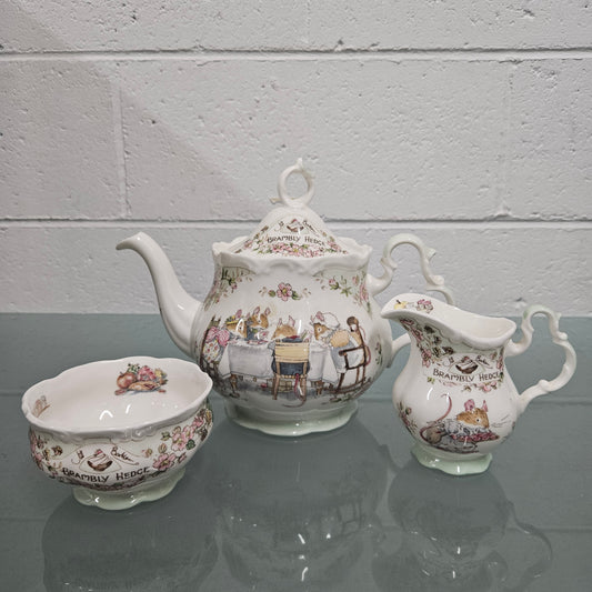 Brambly Hedge Three Piece 'Tea Service' Set